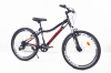 Велосипед CROSSRIDE Cross v-brake 24 MTB AL чорно-червоний - фото 2