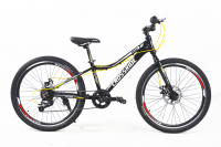 Велосипед CROSSRIDE 24 MTB AL чорно-жовтий - головне фото