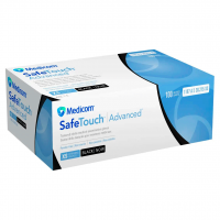Рукавички нітрилові чорні Medicom SafeTouch Premium 5 г (1 пачка, 100 шт) розмір S - головне фото