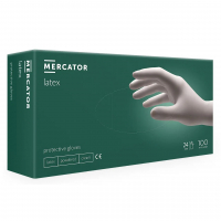 Рукавички латексні MercatorMedical MERCATOR Latex (1 пачка, 100 шт) розмір L - головне фото