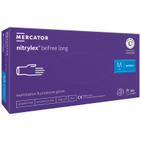 Рукавички нітрилові фіолетові NITRYLEX BE FREE LONG (1 пачка, 100 шт) розмір M - головне фото