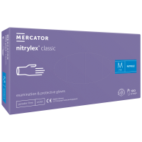 Рукавички нітрилові фіолетові NITRYLEX CLASSIC a100 (1 пачка, 100 шт) розмір S - головне фото